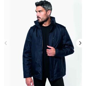 Kariban zip off sleeve jacket Navy blue
